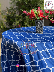 Blue Pottery Table Cover
