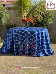 Blue Pottery Table Cover