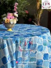 Blue Pottery Table Cover