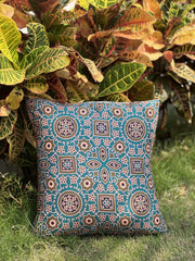 Ajrak-Themed Cushion Covers