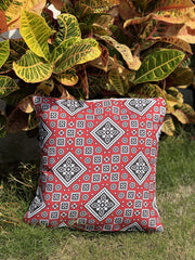 Ajrak-Themed Cushion Covers
