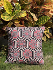 Ajrak-Themed Cushion Covers
