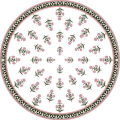 Floral design table cover