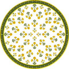 Floral design table cover