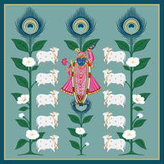 Pichwai design backdrop.