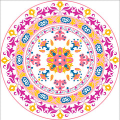 Floral design table cover