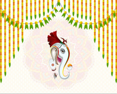 Ganpati style backdrop