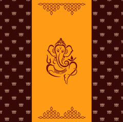 Shubh Ganesh Lotus Backdrop