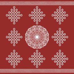 Kolam Decorative Backdrop