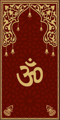 Shubh Om Mandap Decorative Scroll