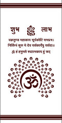Shubh Labh Ganesh Om Mantra Scroll