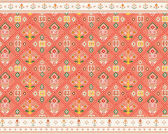 Coral Folk Garden Backdrop
