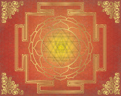 Divine Shree Yantra Mandala Backdrop