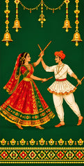 Royal Dandiya Raas Scroll