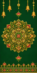 Emerald Royal Mandala Scroll