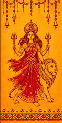 Maa Durga Kesari Shakti Scroll