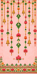 Lotus Bell Floral Harmony Scroll