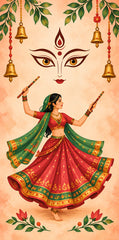 Maa Shakti Garba Grace Scroll