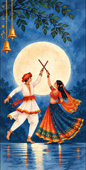 Moonlight Dandiya Raas Scroll