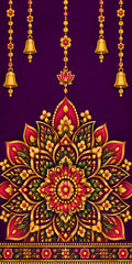 Royal Lotus Mandala Bell Scroll