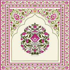 Gulabi Mughal Garden Backdrop