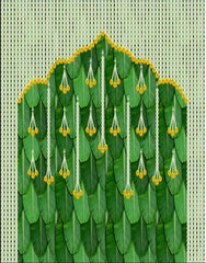 Banana Leaf Gajra Arch Backdrop