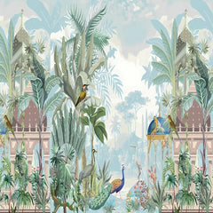 Enchanted Tropical Palace Backdrop