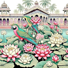 Royal Lotus Aviary Palace Backdrop