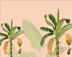 Tropical Banana Leaf Botanical Panel