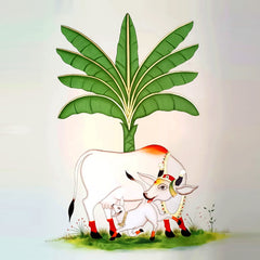 Sacred Cow & Banana Leaf Backdrop