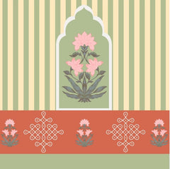 Striped Kolam Backdrop