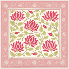 Pastel Pink Blooming Lotus Tile Backdrop