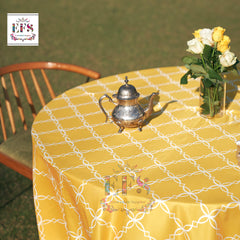 Yellow Haldi Table Cover
