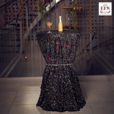 Black Shimmer table cover