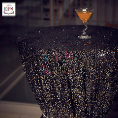 Black Shimmer table cover