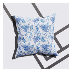 A Square Cushion cover in a detailed Floral Design