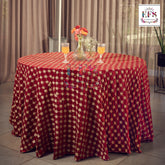 Red velvet table cover