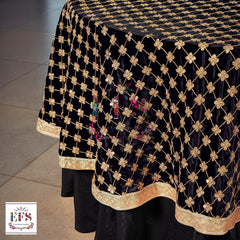 Embroidery work table cover