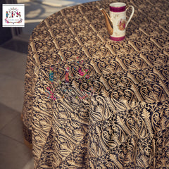 Heavy embroidery work table cover