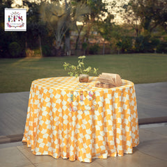Yellow table cover