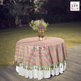 Mirror work tablecloth.