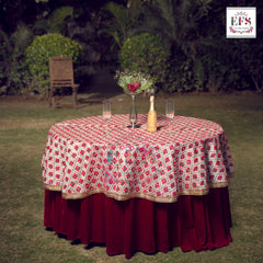 Embroidery Mirror work table cloth.