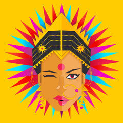 A Bold Traditional woman Backdrop for your Bridal Portrait.