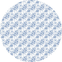 A light Blue Floral Table Overlay