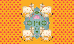 Pichwai cow theme backdrop