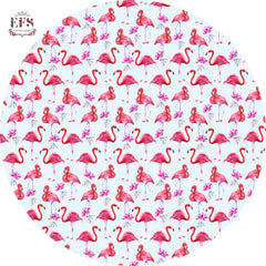 flamingo printed table cover