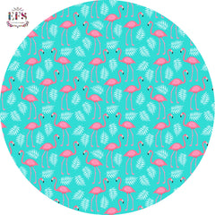 flamingo printed table cover