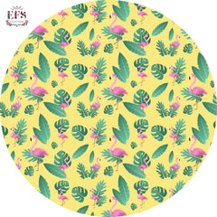 flamingo printed table cover