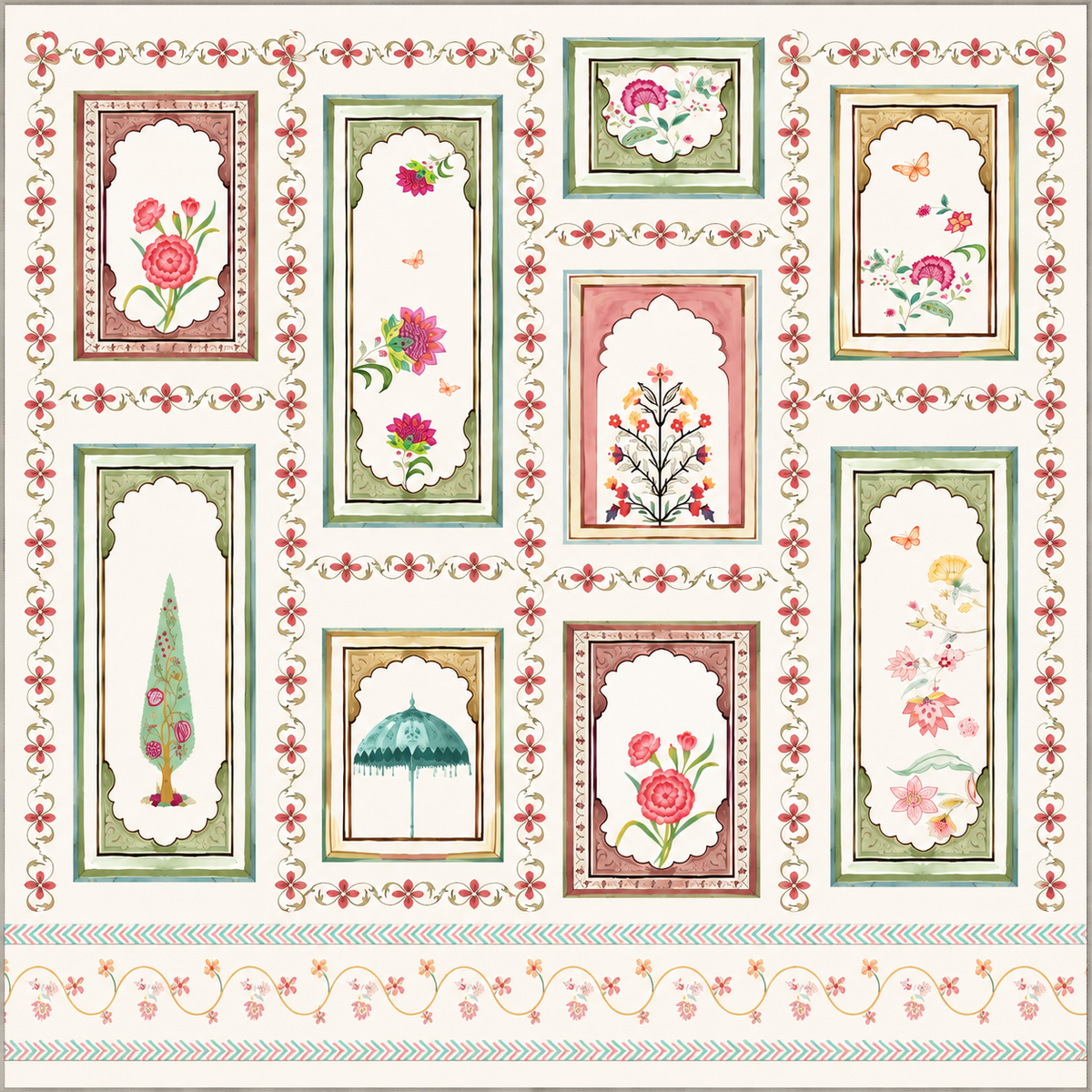 Floral Decorative Backdrop