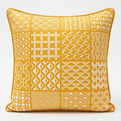 Digital Cushion Cover With Piping